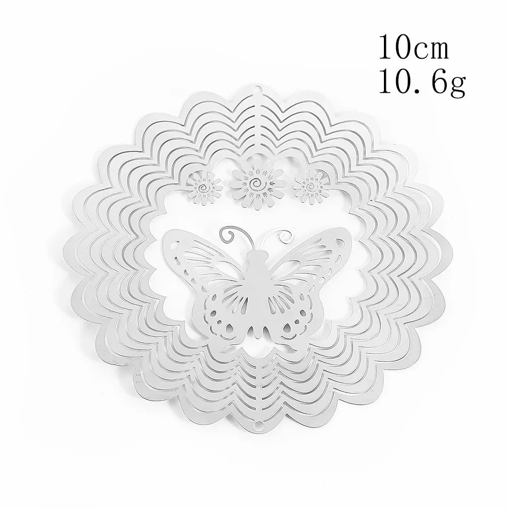 Wholesale Rotating Butterfly Stainless Steel Wind Chimes